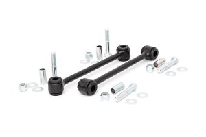 Jeep Wrangler Sway Bar Links - Rear - Rough Country - 2.5-4 Inch Lift - Black - '07-'10